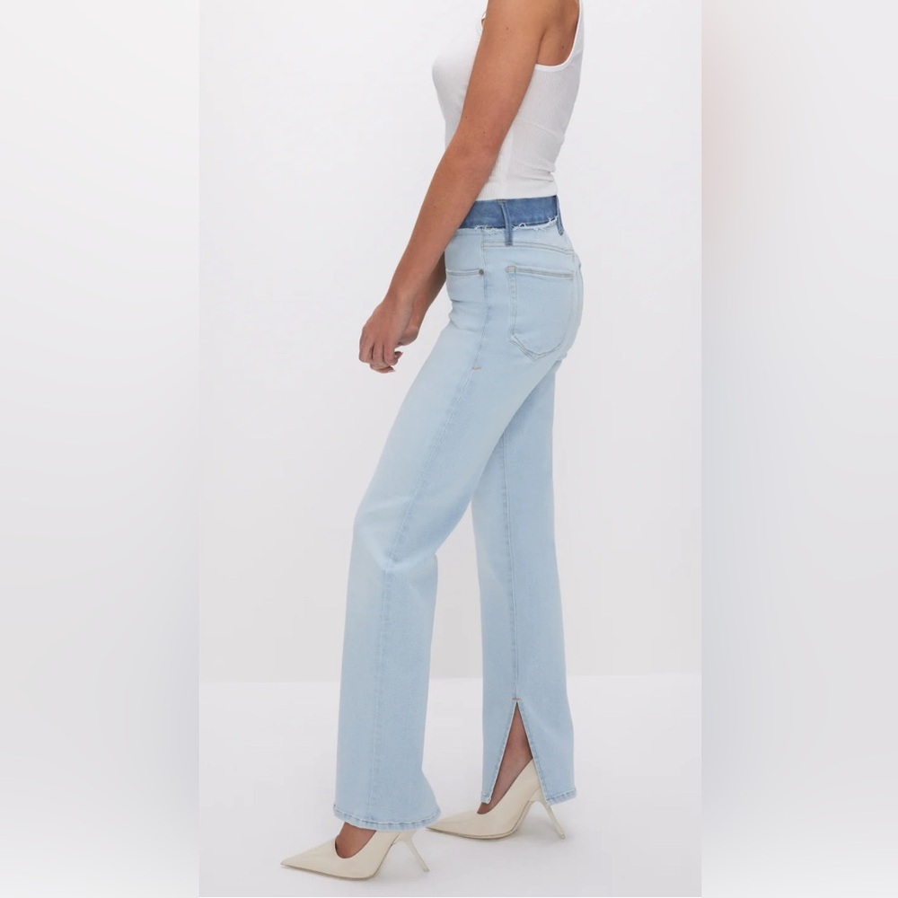 Good American good boy straight jeans indigo